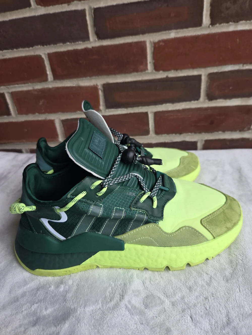 Adidas x IVY PARK Nite Jogger Green Volt Boost Sneakers Men's 8.5 US
